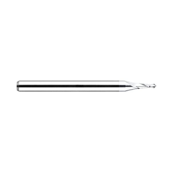 0.015in. 1/64 Drill dia x 0.045in. Flute Length, 90 Degree Carbide Spot Drill, 2 Flutes, TiB2 Coated